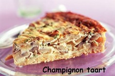 champignon taart